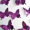 12PCS Butterfly  Mirror Decoration Home Room Art 3D DIY Wall Stickers