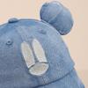 Korean Style Mickey Baby Sun Hat: Wide Brim, Duckbill Shade, Unisex Denim Baseball Cap for Spring.