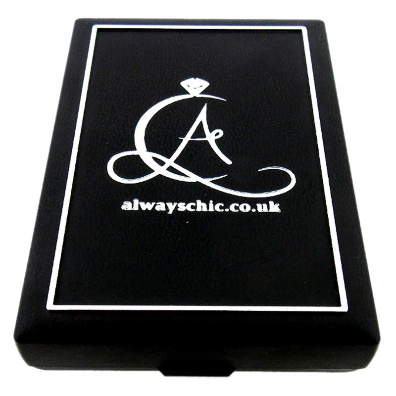 Square Diamond Cut Crystal Drop Earrings