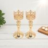 Nordic Iron Candlestick Holder Featuring Stable Base and Slim Waist for Wedding Dinner and Classic Home Ambiance