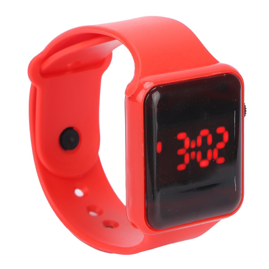 Světelné elektronické hodinky Módní stylové náramkové hodinky Digitální hodinky NáramekČervená
