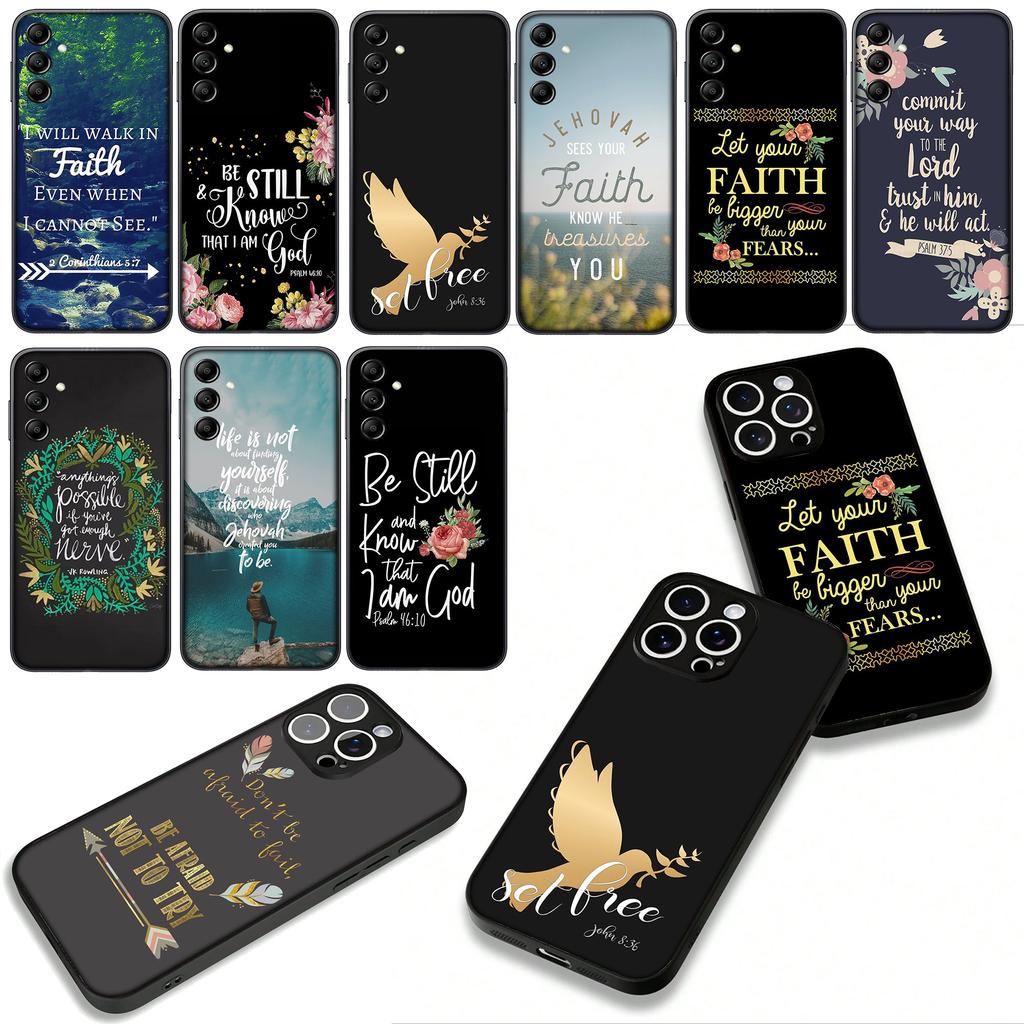Cover for Huawei P30 P20 P10 Mate 10 20 Pro Lite Y9A Y8S P Smart Y7 Y9 Prime Case Bible Verse Faith Christian Philippians Flower