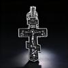 YQ 316L Stainless Steel Orthodox Cross Jesus Pendant Necklace For Men Jewelry Religious Vintage Accessories