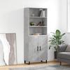 VidaXL Highboard Concrete Grey 69.5x34x180 Cm Engineered Wood 3189281