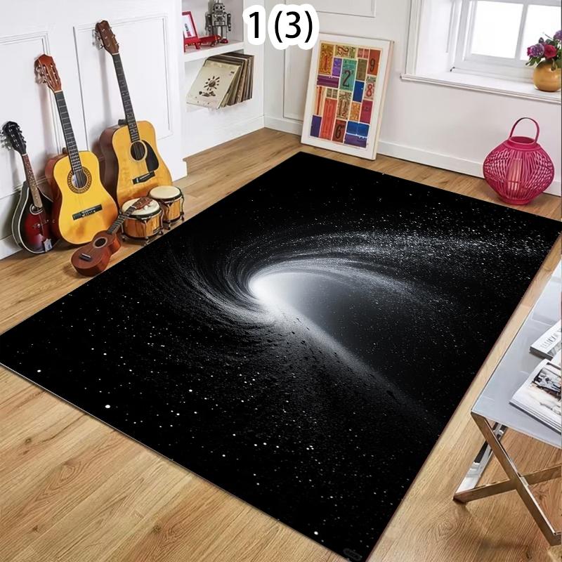 

Galaxy Swirl Carpet Starry Sky 2D Visual Area Rug Soft Floor Mat for Living Room Bedroom Aesthetic Home Decor Large Carpet 40X60CM