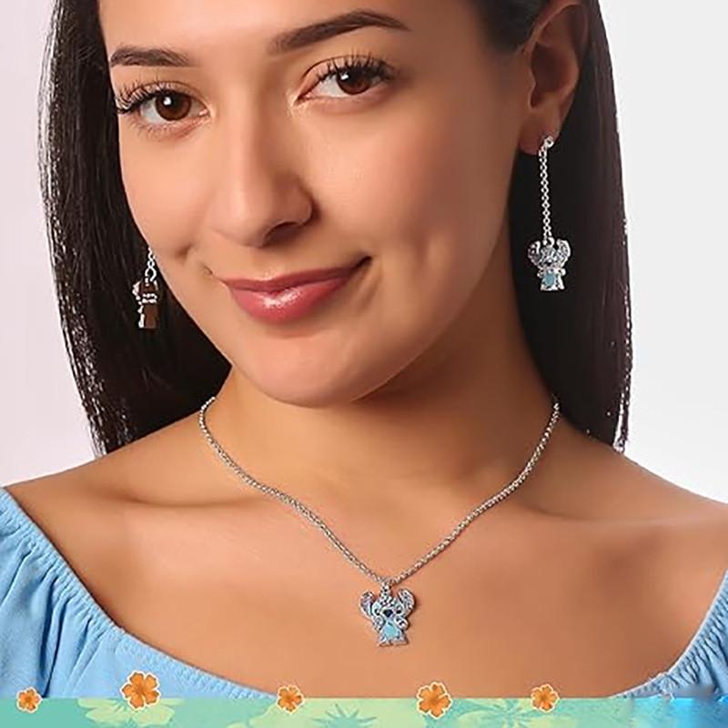 Lilo Stitch Fashion Jewelry Alloy Chain With Rhinestones For Casual Gift