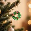 2D Acrylic Christmas Tree Ornaments Acrylic Garland Ornaments Suitable For Christmas Tree Decoration