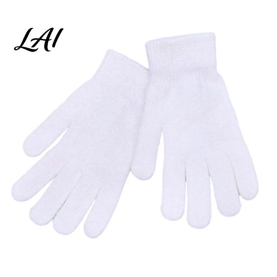 Cold Weather Accessories for Men Women Winter Thermal Gloves Women Thickened Velvet Lined Mittens Knit Five Finger High Elasticity with Elastic Rib