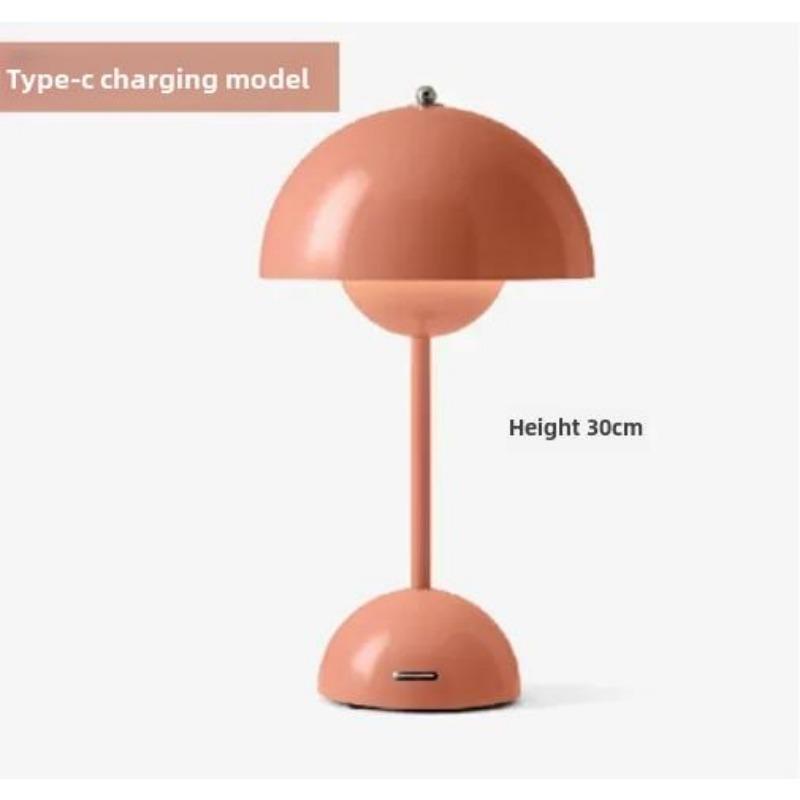 

Датский дизайнер настольные лампы Bud креативный светодиодный светильник в форме гриба сенсорный выключатель Макарон ночник для спальни бар гостиная розовый