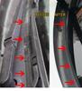 2m Car Windshield Panel Moulding Seal Strip Sticker Dustproof Rubber Sealing Strip for Auto Car Dashboard Windshield