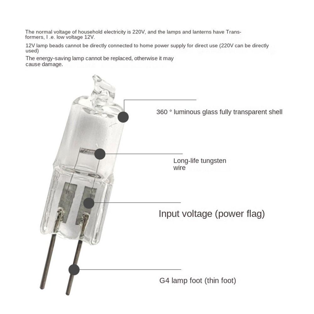5pcs Dimmable G4 G5.3 G9 halogens Bulb Glass tube Ceramic Lamp 2023 Aromatherapy lamp  simulation