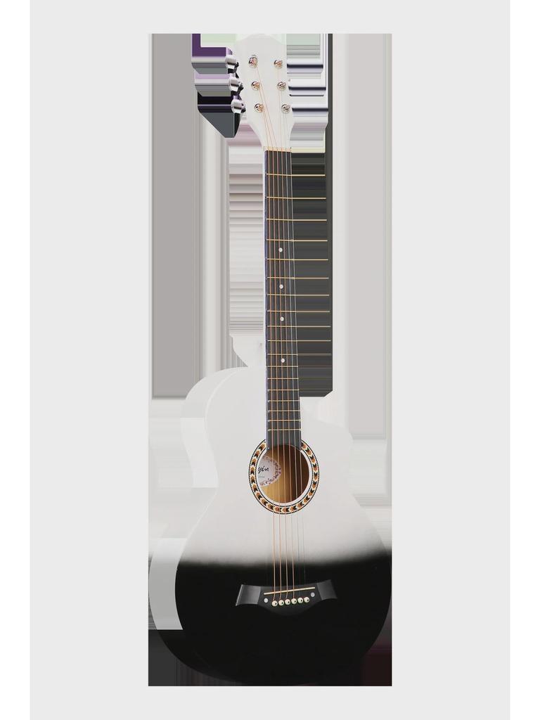 38-Inch Gradient Basswood Folk Guitar - Beginner Practice Instrument