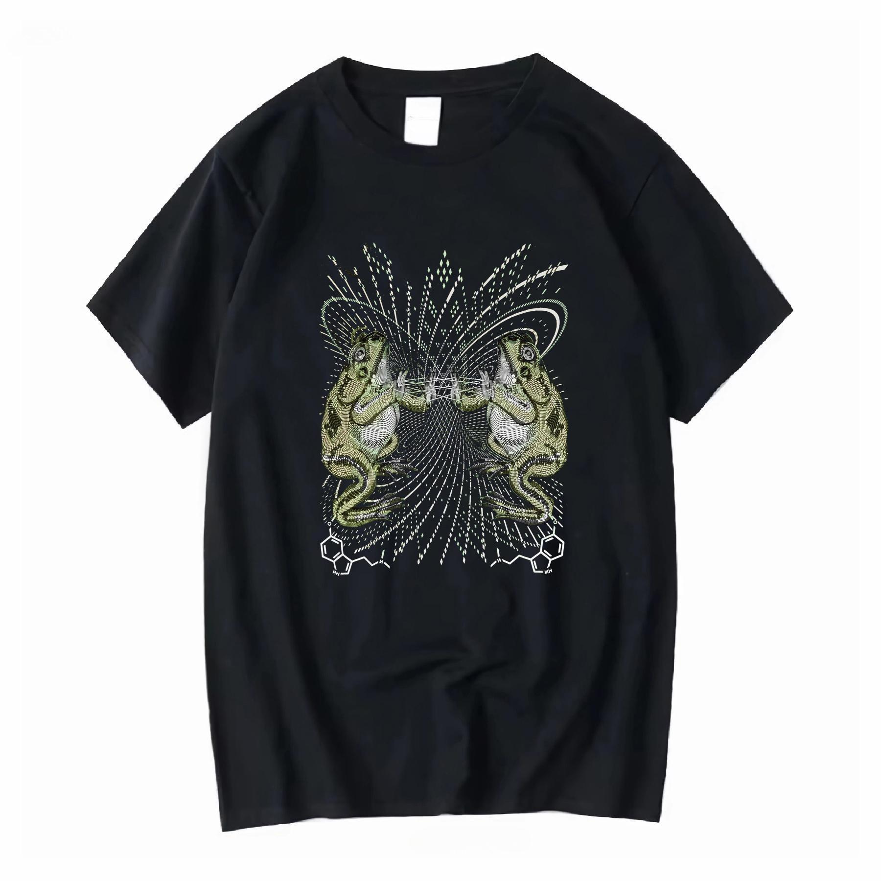 

2025 New Essential Cotton Unisex T-Shirt Fashion Printing Soft Breathable Crew Neck Fashion Men s and Women s T-Shirts One Piece S