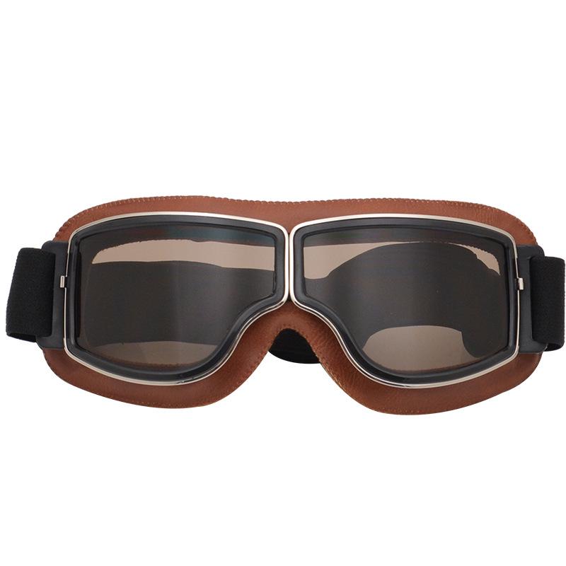 Retro Motorcycle Riding Goggles - Windproof & Dustproof for Off-road & Electric Vehicles