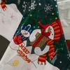 180x108cm Christmas Tablecloth Plastic Xmas Decoration Cute Christmas Table Cover  Party Decor