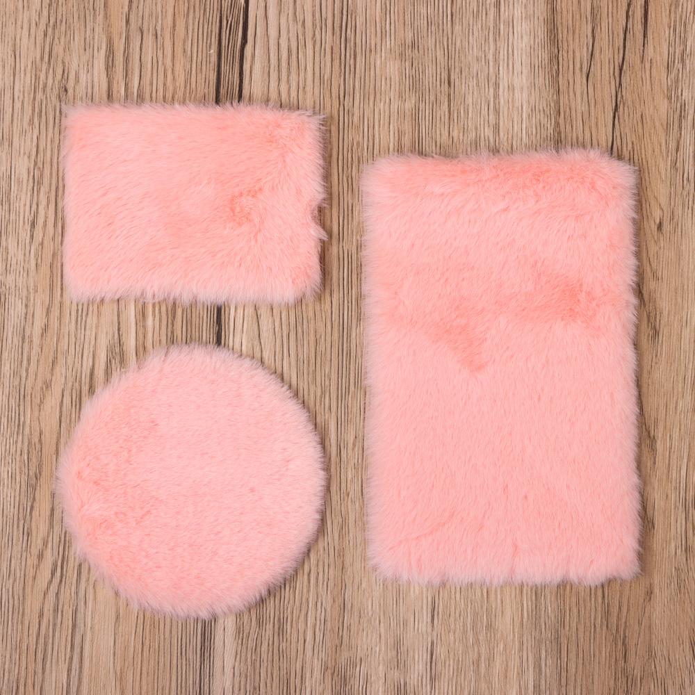 House Photo Props Doll Accessories Mini Floor Mat Dollhouse Plush Carpet Miniature Hairy Rug