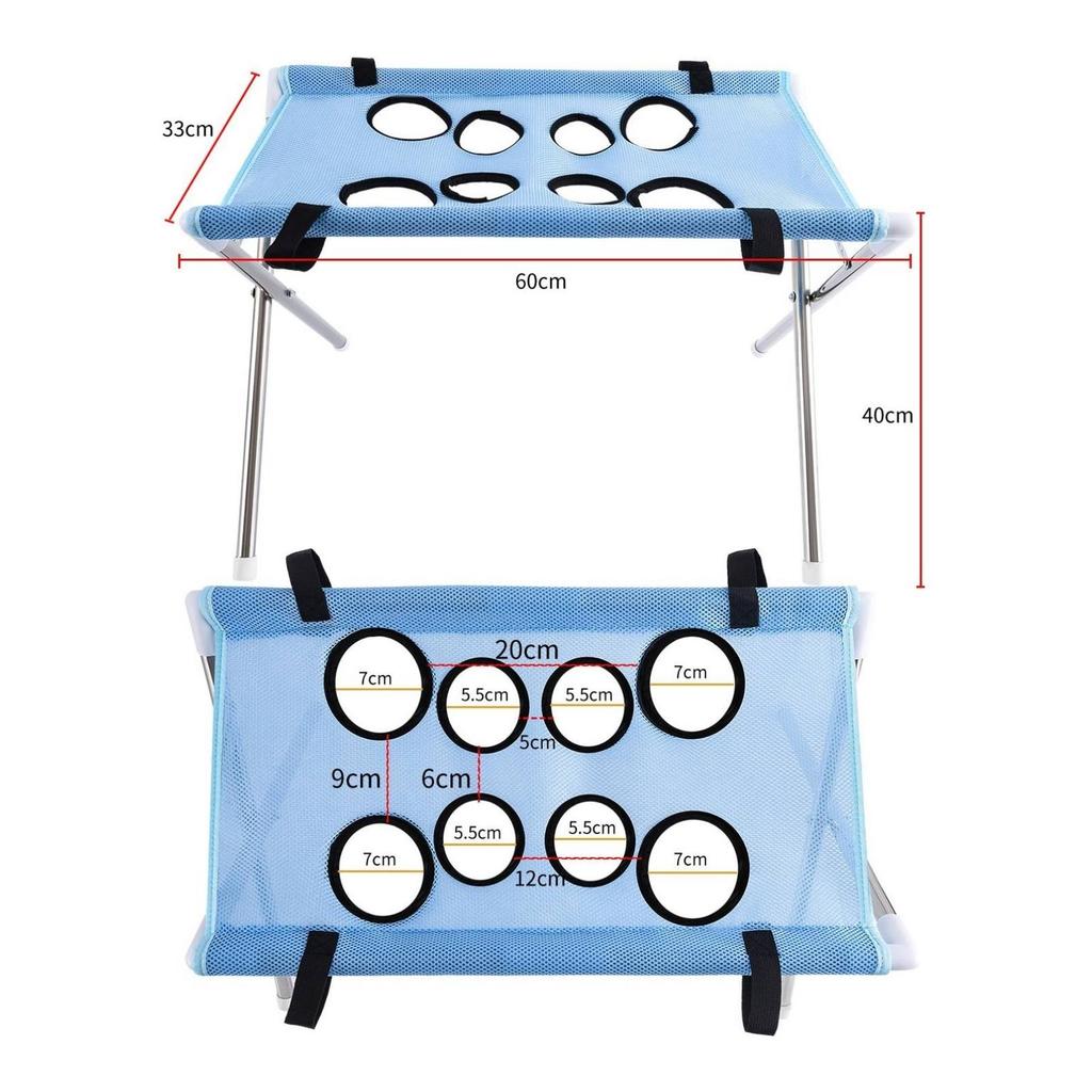 Pet Grooming Table with Detachable Mesh Center, Breathable Pet Grooming Hammock for Small Dogs Cats, Portable Pet Care Stand
