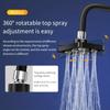 Supercharged Wall-Mounted Shower Head Rotatable Top Spray Shower Head Upgrade Your Bathroom Accessories