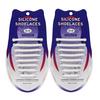 16Pcs Round Silicone Shoelaces without ties No Tie Shoe laces Elastic Laces Sneakers Kids Adult Rubber Quick Shoelace for Shoes