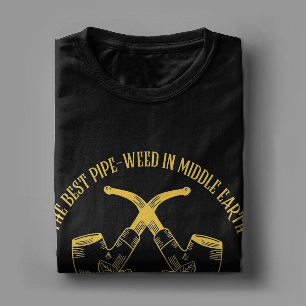 Herren T-Shirt The Shire Smoke Shoppes L-Lords Of The R-Rings Coole Baumwoll-T-Shirts Kurzarm T-Shirts Rundhals Kleidung Übergröße