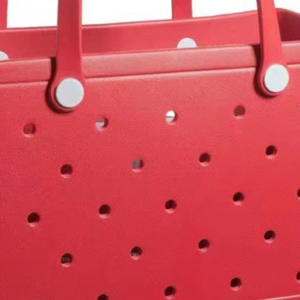 EVA-Strandtasche, stilvolle Schwimmhandtasche, große Strandtasche mit Löchern zum Einkaufen, Schwimmen, Picknick