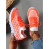Women's Breathable Knit Lace-Up Casual Sports Shoes, Thick-Soled Trendy Footwear, Available In Large Sizes.