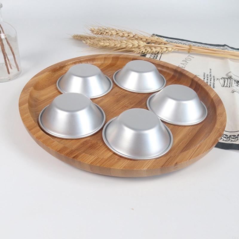 Pack of 10 Mini Tart Pans Eggs Tart Molds Aluminum Alloy Non Small Mold X3UC China Mainland