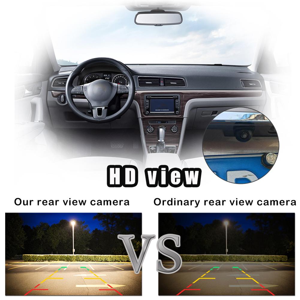 HD Lens Wide Angle Waterproof Night Vision Rear View Reversing Camera with Ruler