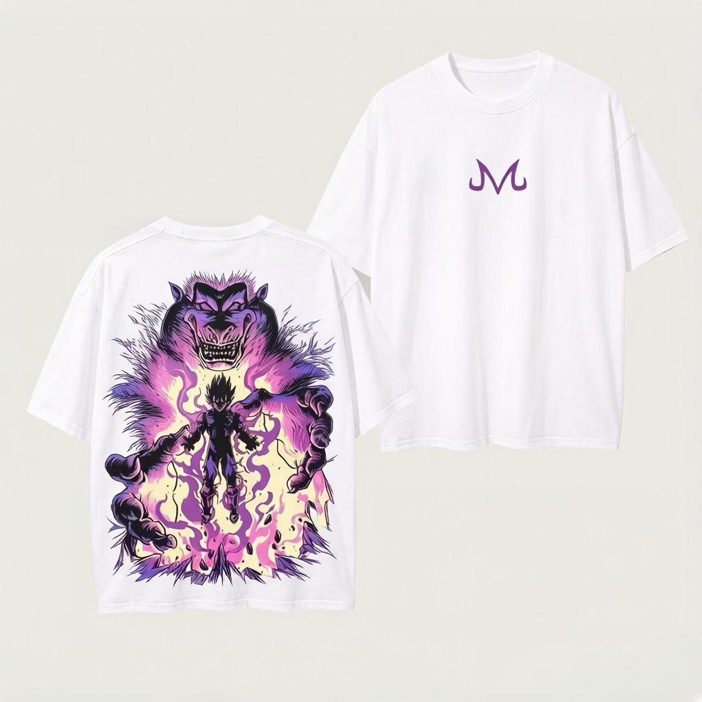 2026 Summer Dragon Ball Retro Unisexs Comfortable Breathable Versatile Tshirt  Pure Cotton Super SelfDesign Pattern S