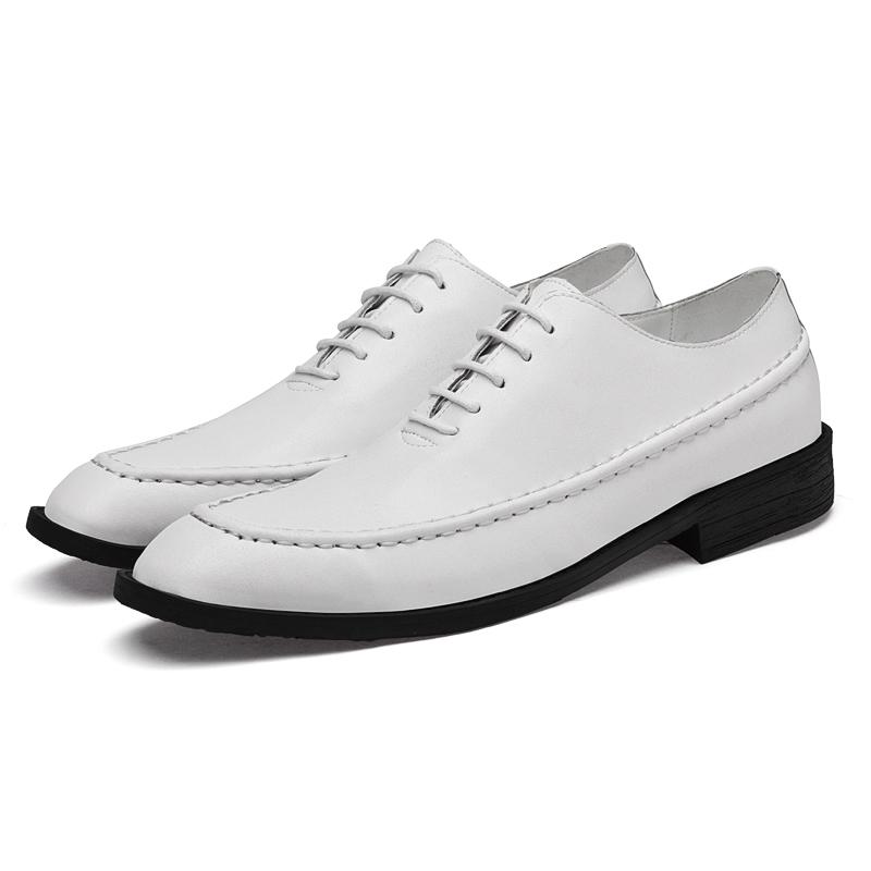 

Модная мужская повседневная обувь ручной работы в итальянском стиле, мокасины класса люкс, классическая мужская свадебная обувь, новая мужская обувь оксфорды из натуральной кожи 37 белый