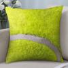 Fashion Tennis Ball Pillow Case Short plush Double-sided Print Square Throw Pillow Covers Sofa Home Cushion Decor