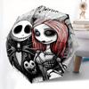 1 Auto Open Twin FlamesNightmare Before Christmas Themed Colorful 8 rib Portable Umbrella for Men and Women, A Compact Commuting Companion S