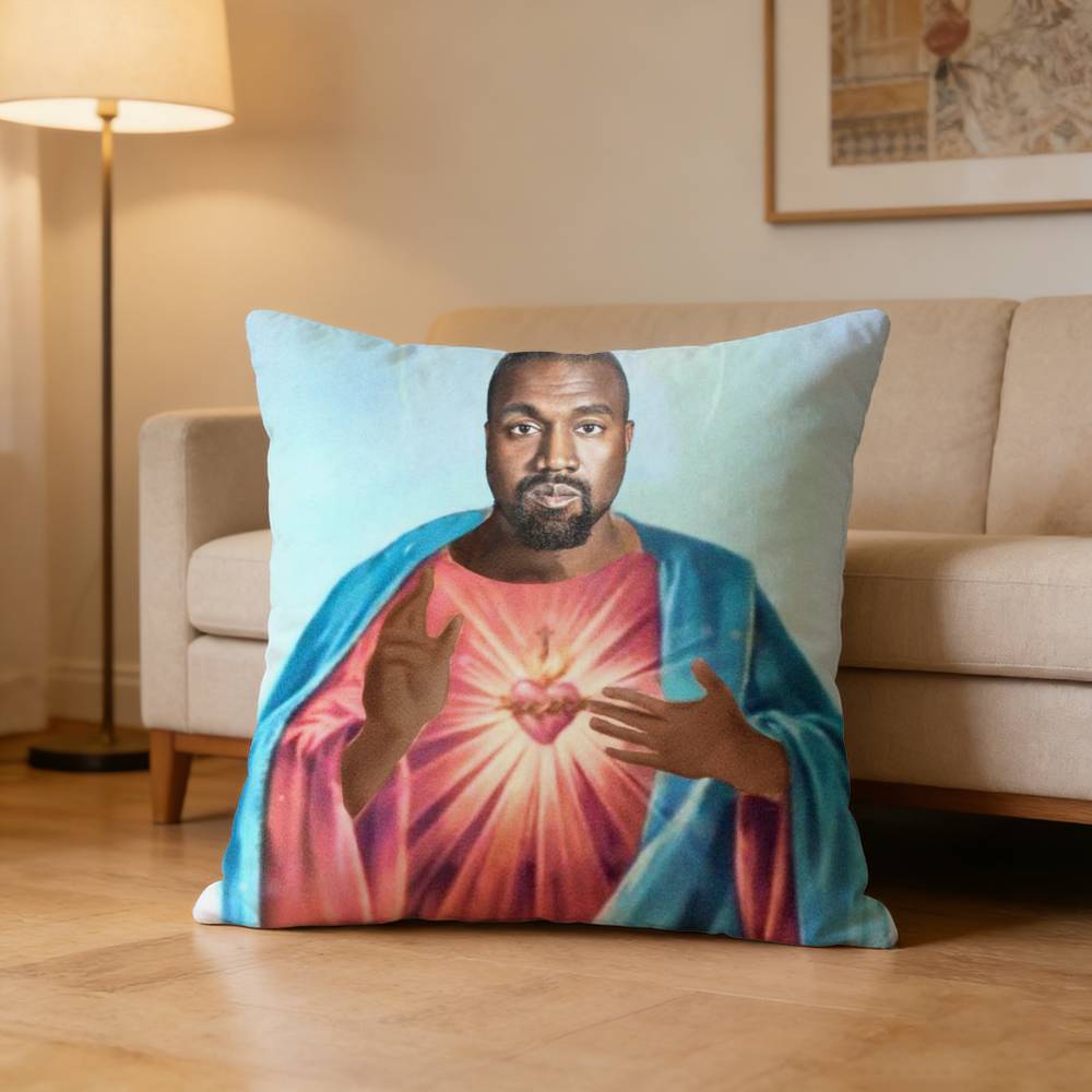 Kanye West Ye Funny Pillow Case Pattern Printed Pillowcase For Living Room Sofa Cushion Cover