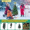 Solar Garden Lights, Christmas Illumination Lights, Set of 4, Built-in Christmas Tree Lights, Automatically Turns On At Night, Christmas Decorations,
