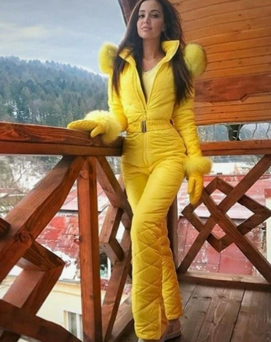 

Hooded Ski Jacket Sweatshirt for Outdoor Sports S жёлтый