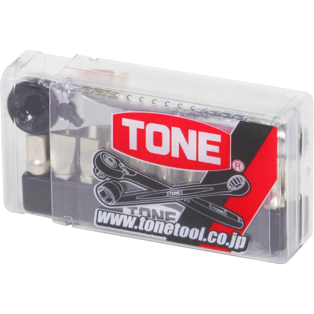 

TONE BRS20C Bit Ratchet Set 23 Pieces 6.35mm (1/4 inch) Clear Storage Case
