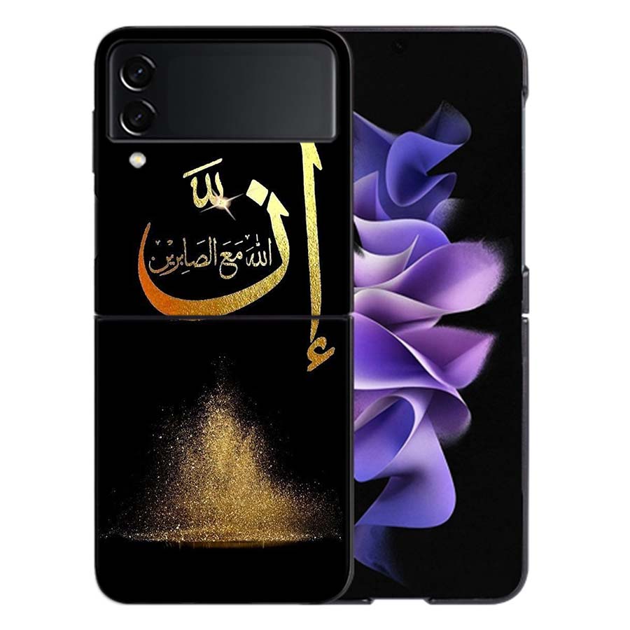 Trendy Simple God Coque For Samsung Z Flip7 6 Galaxy Case Shockproof Z Flip5 Z Flip3 4 5G Hard Cover Phone TPU PC Hard Funda