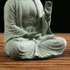Sandstone Buddha Fish Tank Decoration Meditation Buddha Craft Buddha Zen Sculpture Micro Landscape Fish Tank Statue