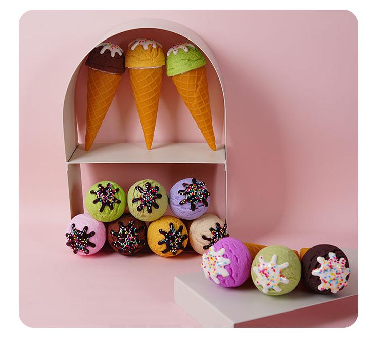 Ice Cream Toy Cone Simulation Display Props for Cold Drink Shop