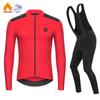 Raudax Winter Thermal Fleece Cycling Jersey Set Normal Studios Racing Bike Cycling Suit Mountian Cycling Clothing Ropa Ciclismo