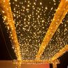 100M 500 LED Outdoor Christmas LED String Light Fairy Light Waterproof Black Cable Holiday Garland Light Patio Garden Decor