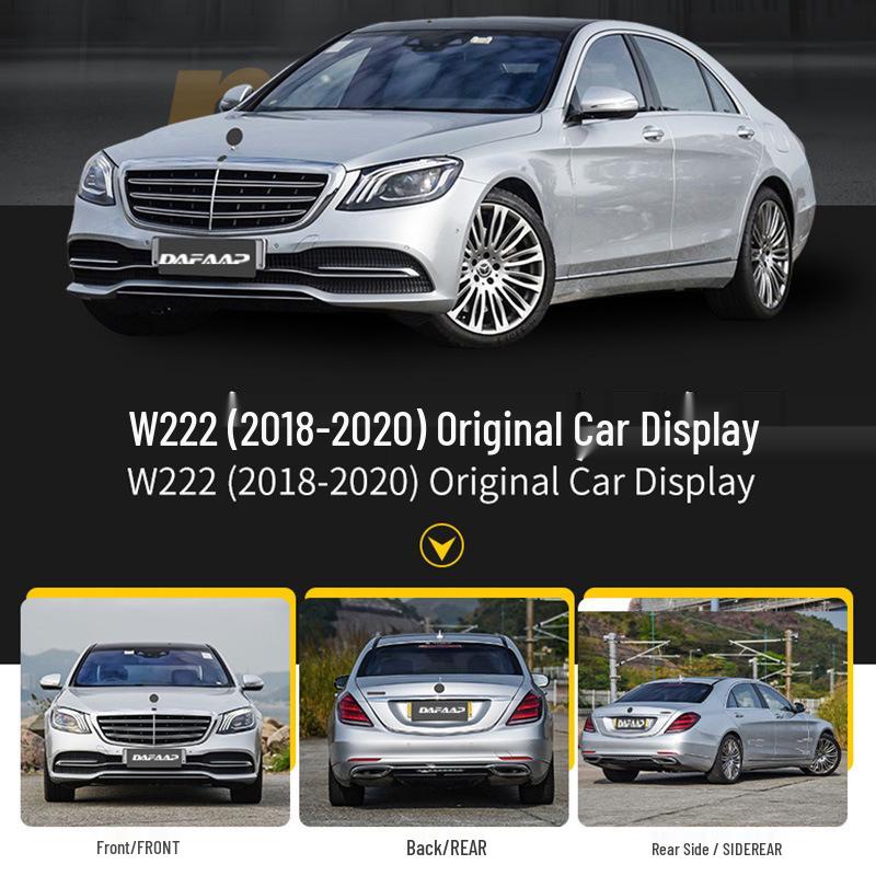Mercedes S-Class W222 2018-2020 Grille Hood Modification to Maybach AMG S63/S65
