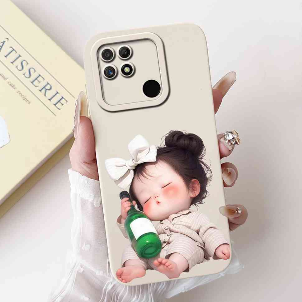 For Realme Narzo 50A Case RMX3430 Colorful Flowers Soft Silicone Cover For Oppo Realme Narzo50a 6.51" Fashion Protective Shell