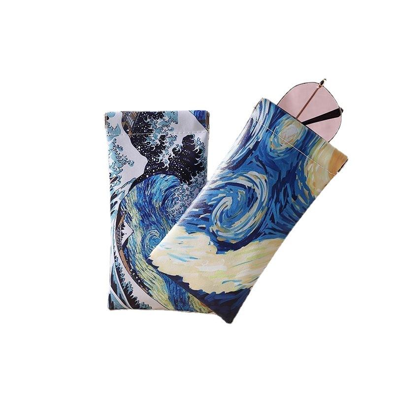 Fashion Pu Leather Sunglasses Bags Portable Soft Coins Lipsticks Storage Case Pouch High-Grade Waterproof Eyewear Mini Bag