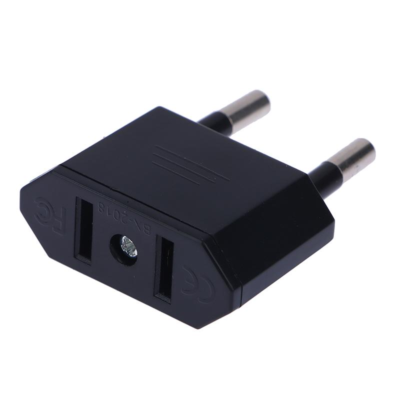 2Pcs Eu Adapter Travel Converter Adapter American China Us To Eu Plug Euro Plug Electrical Adapter Ac Electrical Socket