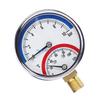 Y3NA Thermo-manometer G1/4 Thread 0-120 ℃ 0-10 Bar Measuring for Water Gas