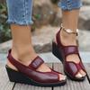 Fashion 2025 Hot Sale Shoes Female Peep Toe Women's Sandals Fashion Plus Size Casual Elastic Band Best Outdoor Seller Wedge Sandals