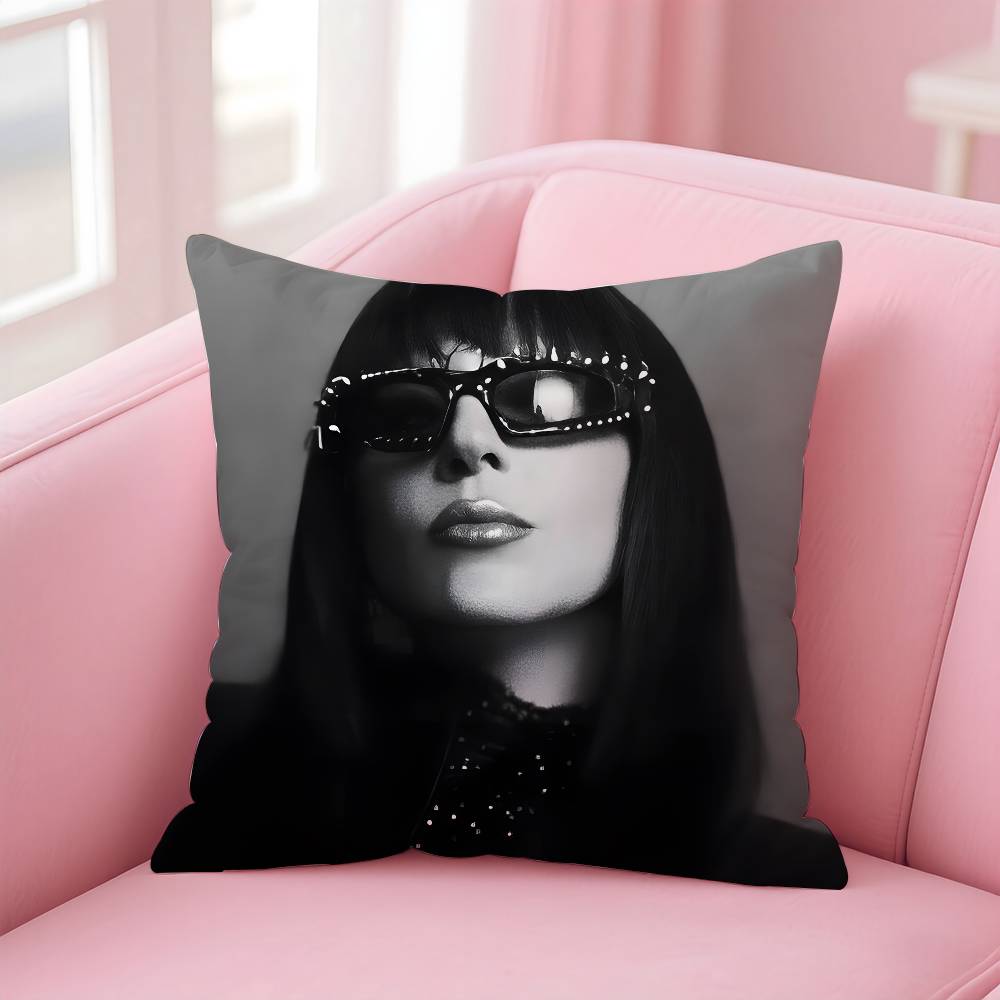 L-Lady SINGER G-gaga Pillow Case Pattern Printing Pillowcase Living Room Sofa Cushion Cover Bedroom Room Decor