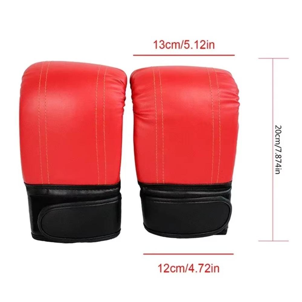 1 Pair PU Leather Boxing Gloves Boxing Training Exercise Sports Protection Mitts  Adults Women Men