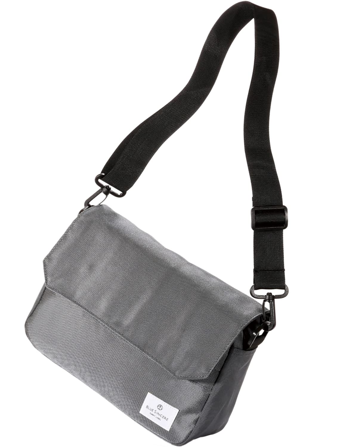 

Shoulder Bag 7 Pockets Magnetic Prevention RFID Lightweight Skimming Prevention Crossbody One Shoulder Bag Canvas SHB1 Gray [BLUE SINCERE] Men s / [A4